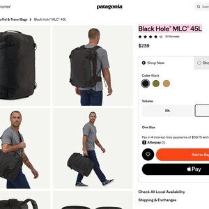 Patagonia Black Hole MLC 45L